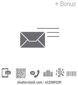 Pictograph of mail. vector illustration