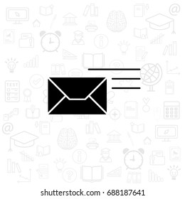 Pictograph of mail. vector illustration