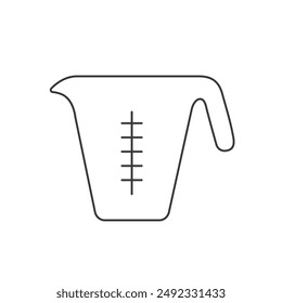 Pictograph of measurement jar for template logo, icon, and identity vector designs
