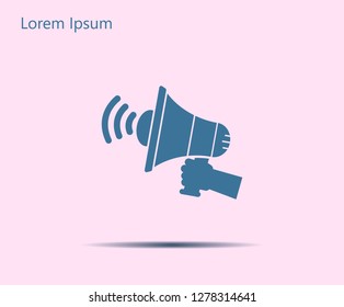 Pictograph of megaphone