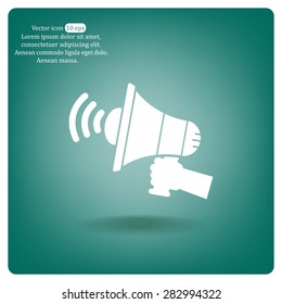 Pictograph of megaphone