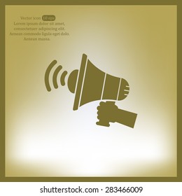 Pictograph of megaphone