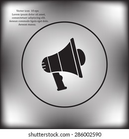 Pictograph of megaphone