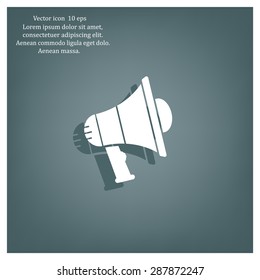 Pictograph of megaphone