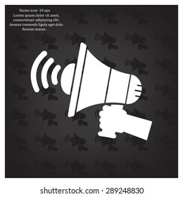 Pictograph of megaphone