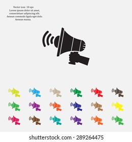 Pictograph of megaphone