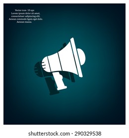 Pictograph of megaphone