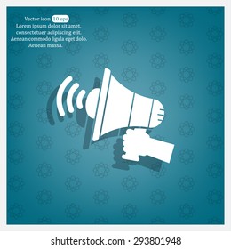 Pictograph of megaphone