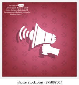 Pictograph of megaphone