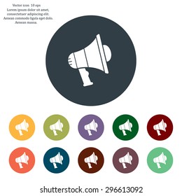Pictograph of megaphone