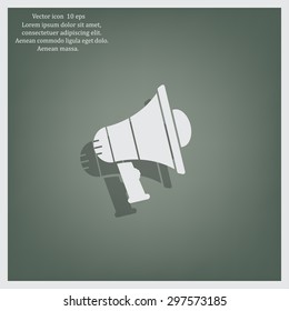 Pictograph of megaphone