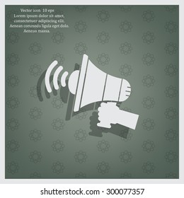 Pictograph of megaphone