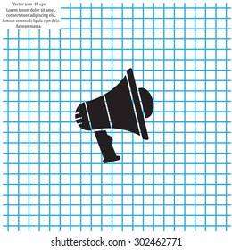 Pictograph of megaphone