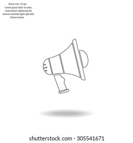 Pictograph of megaphone