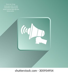 Pictograph of megaphone