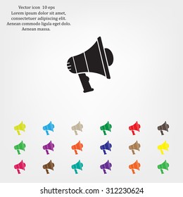 Pictograph of megaphone