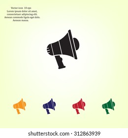 Pictograph of megaphone