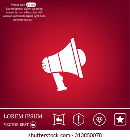 Pictograph of megaphone