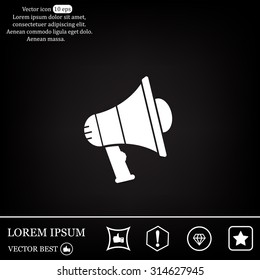 Pictograph of megaphone