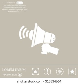 Pictograph of megaphone