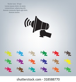 Pictograph of megaphone