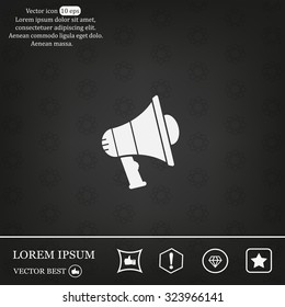 Pictograph of megaphone
