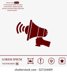 Pictograph of megaphone