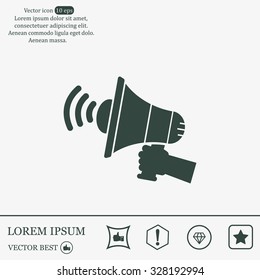 Pictograph of megaphone