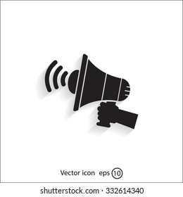 Pictograph of megaphone
