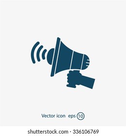 Pictograph of megaphone