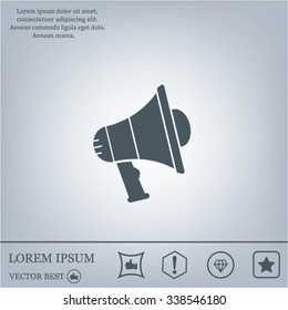 Pictograph of megaphone