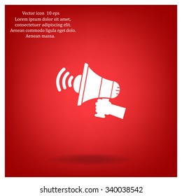 Pictograph of megaphone