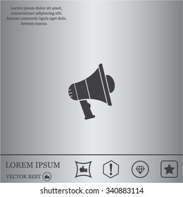 Pictograph of megaphone