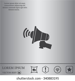 Pictograph of megaphone