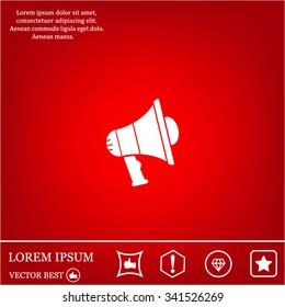 Pictograph of megaphone