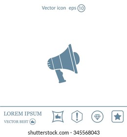 Pictograph of megaphone