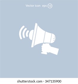 Pictograph of megaphone