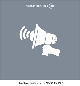 Pictograph of megaphone