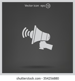 Pictograph of megaphone