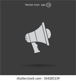 Pictograph of megaphone