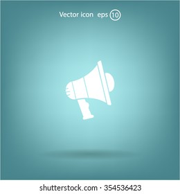 Pictograph of megaphone