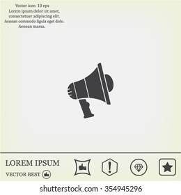 Pictograph of megaphone