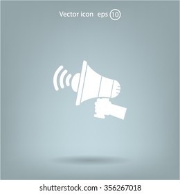 Pictograph of megaphone