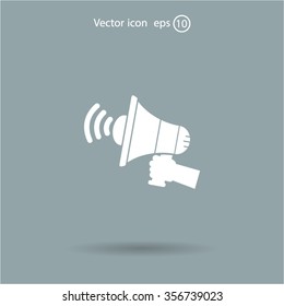 Pictograph of megaphone