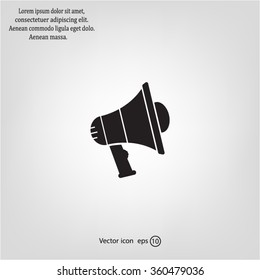 Pictograph of megaphone