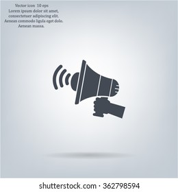 Pictograph of megaphone