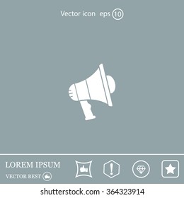 Pictograph of megaphone