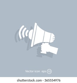 Pictograph of megaphone