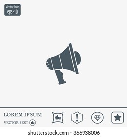 Pictograph of megaphone