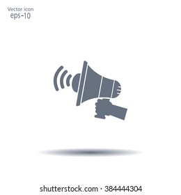 Pictograph of megaphone